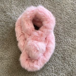 Soft real fur scarf